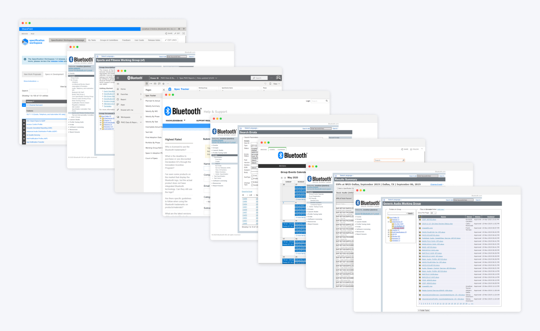 The existing, loosely-connected suite of Bluetooth specification development tools.