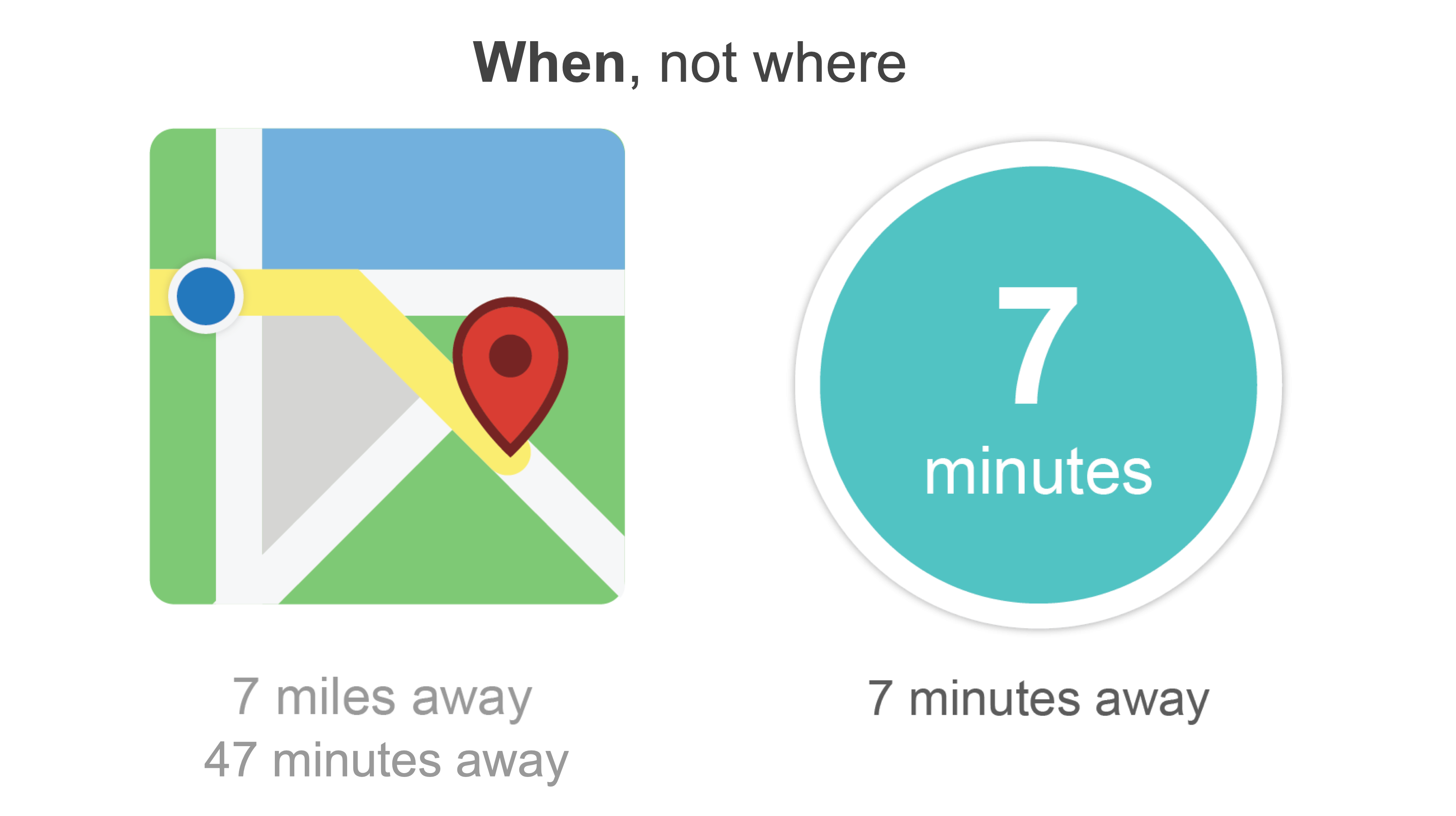 Comparison of map-based location tracking and ETA-based arrival information